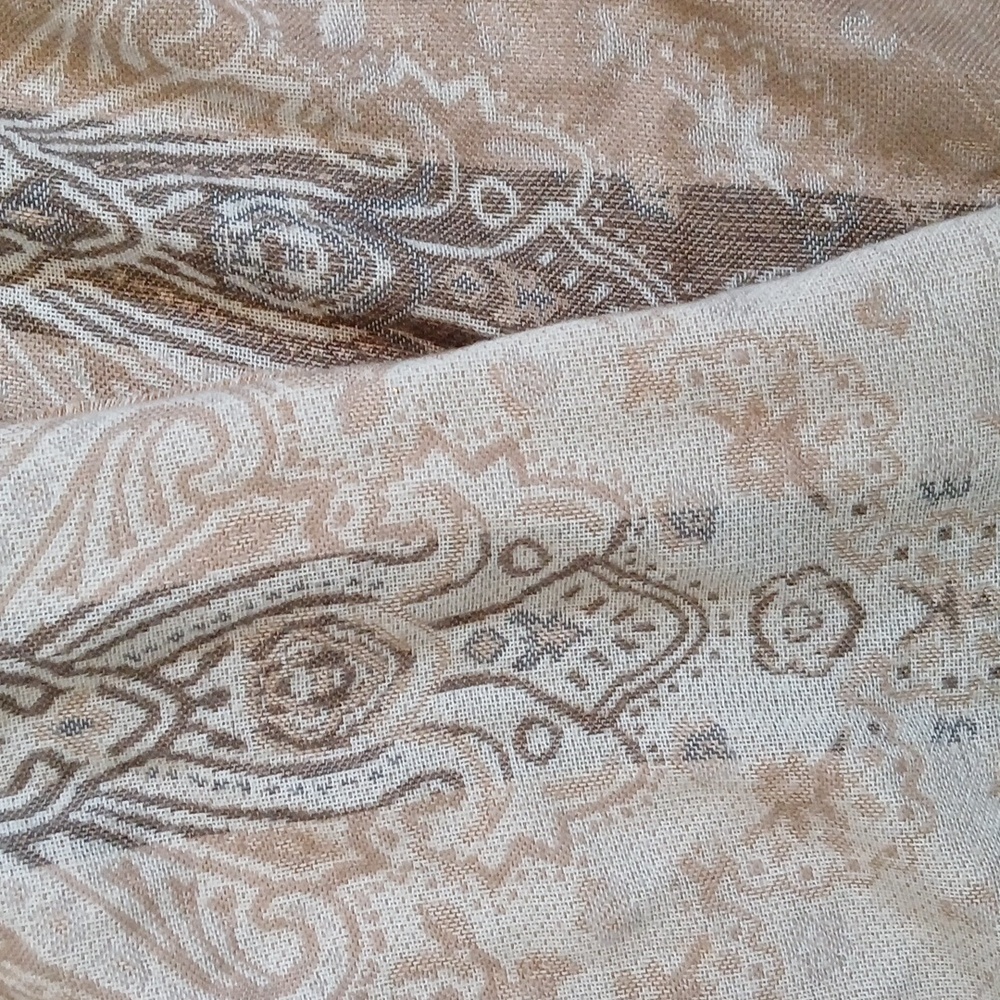 Lord & Taylor Reversible Fringe Scarf. - Picture 8 of 8